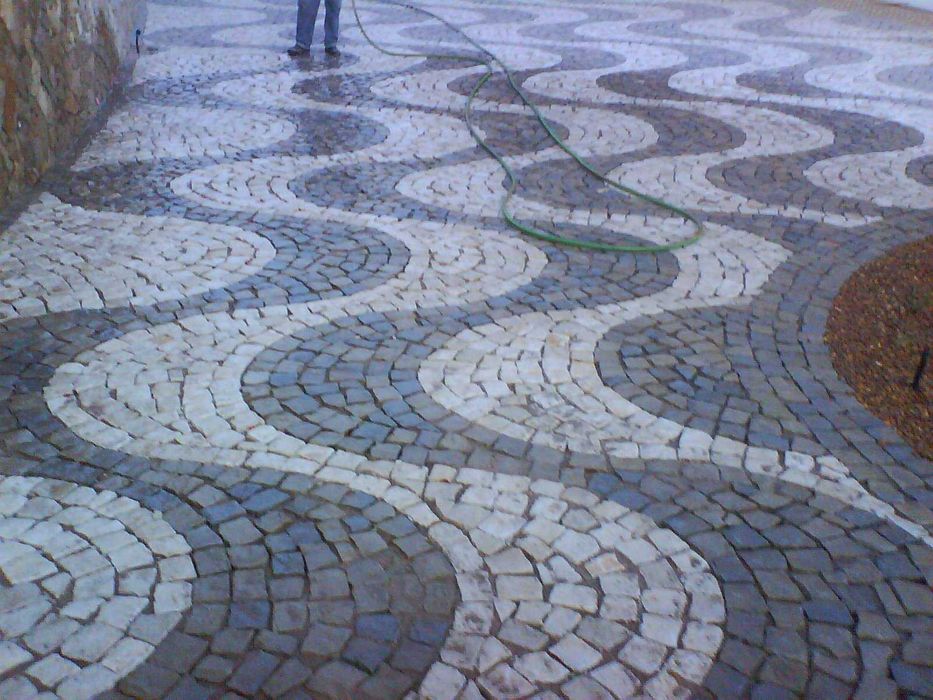 Kostka granitowa czento płomieniowana czento łupana 10/10/5 , 10/10/6