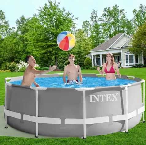 Бассейн каркасный «Intex» 26706 305-99 см объем 6500 л насос стремянка