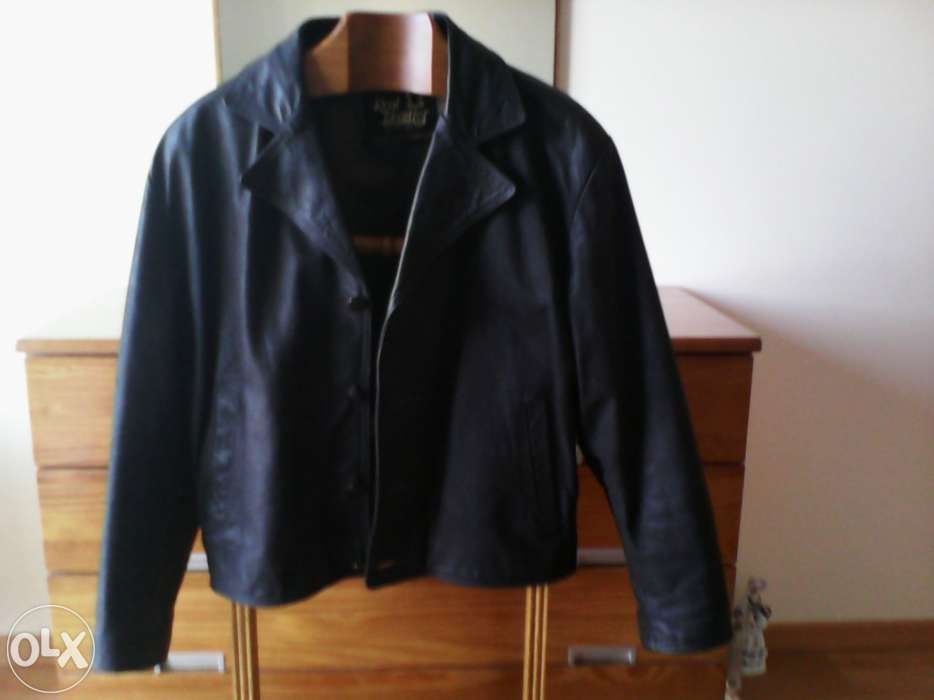 Blusao Vintage em  pele  - tamanho L