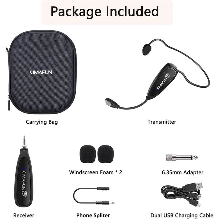 Бездротова гарнітура - мікрофон Kimafun