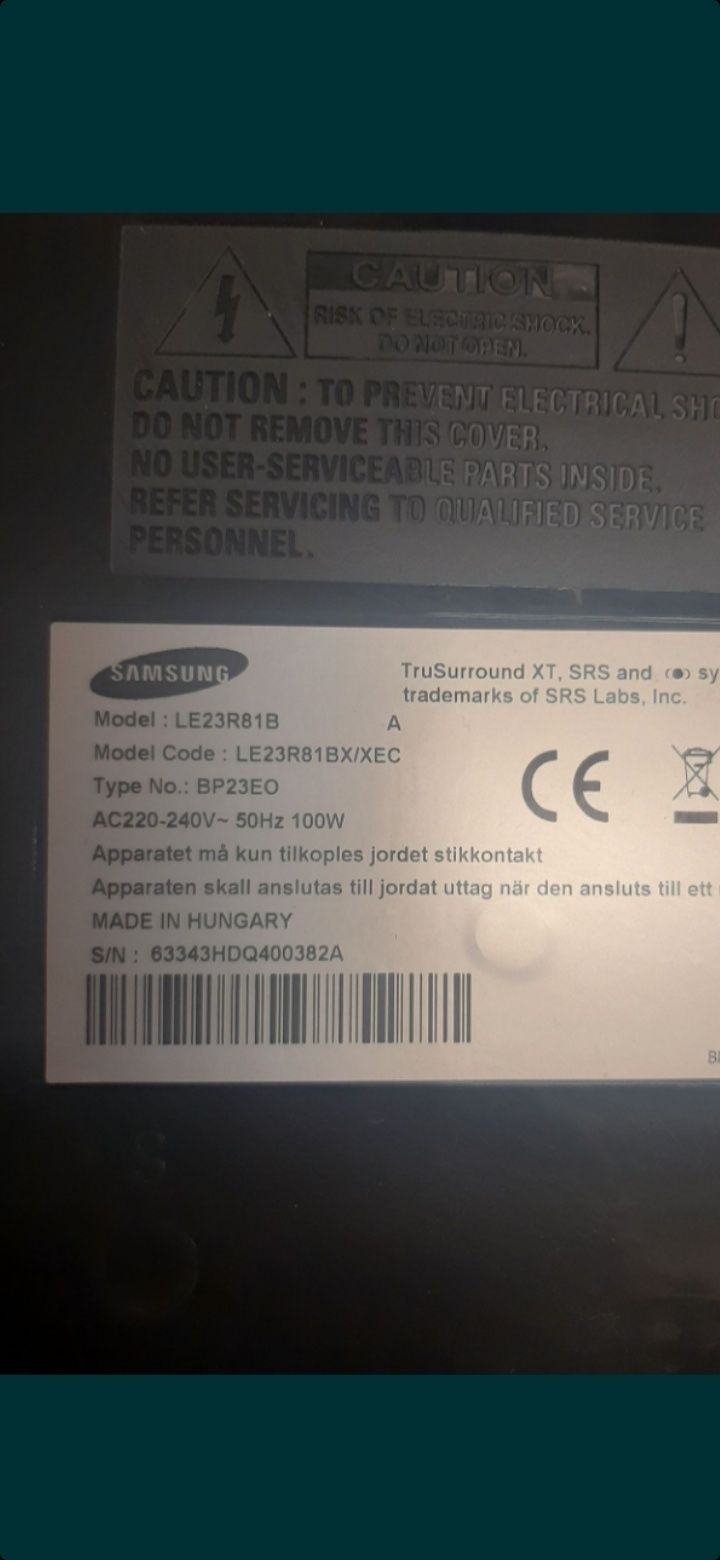 Samsung le23r81b peças