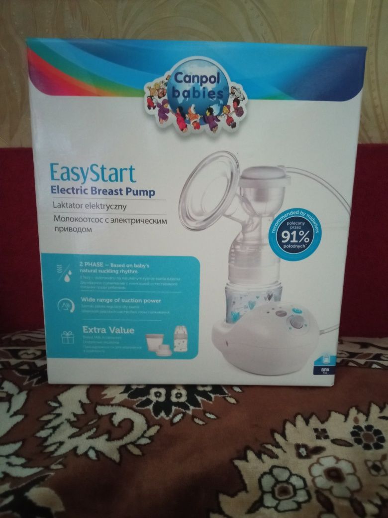 Новий Електричний молоковідсмоктувач Canpol Babies EasyStart