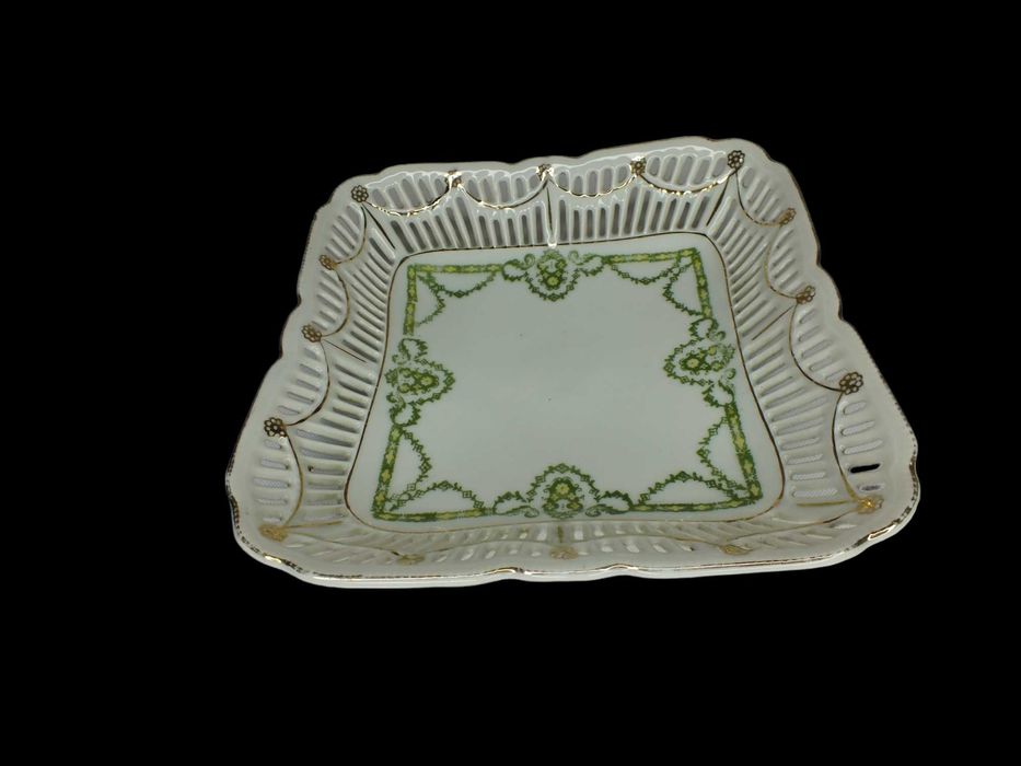 Patera antyczna stara porcelana sygnowana wyciskiem B111209