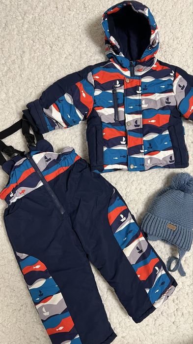 Теплий,зимовий комплект,комбінезон,куртка для хлопчика 74р