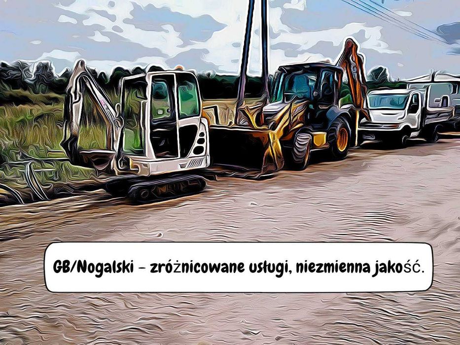 Usługi koparko ładowarka,minikoparkaWywrotka 4x4MiastkoPolanówBobolice