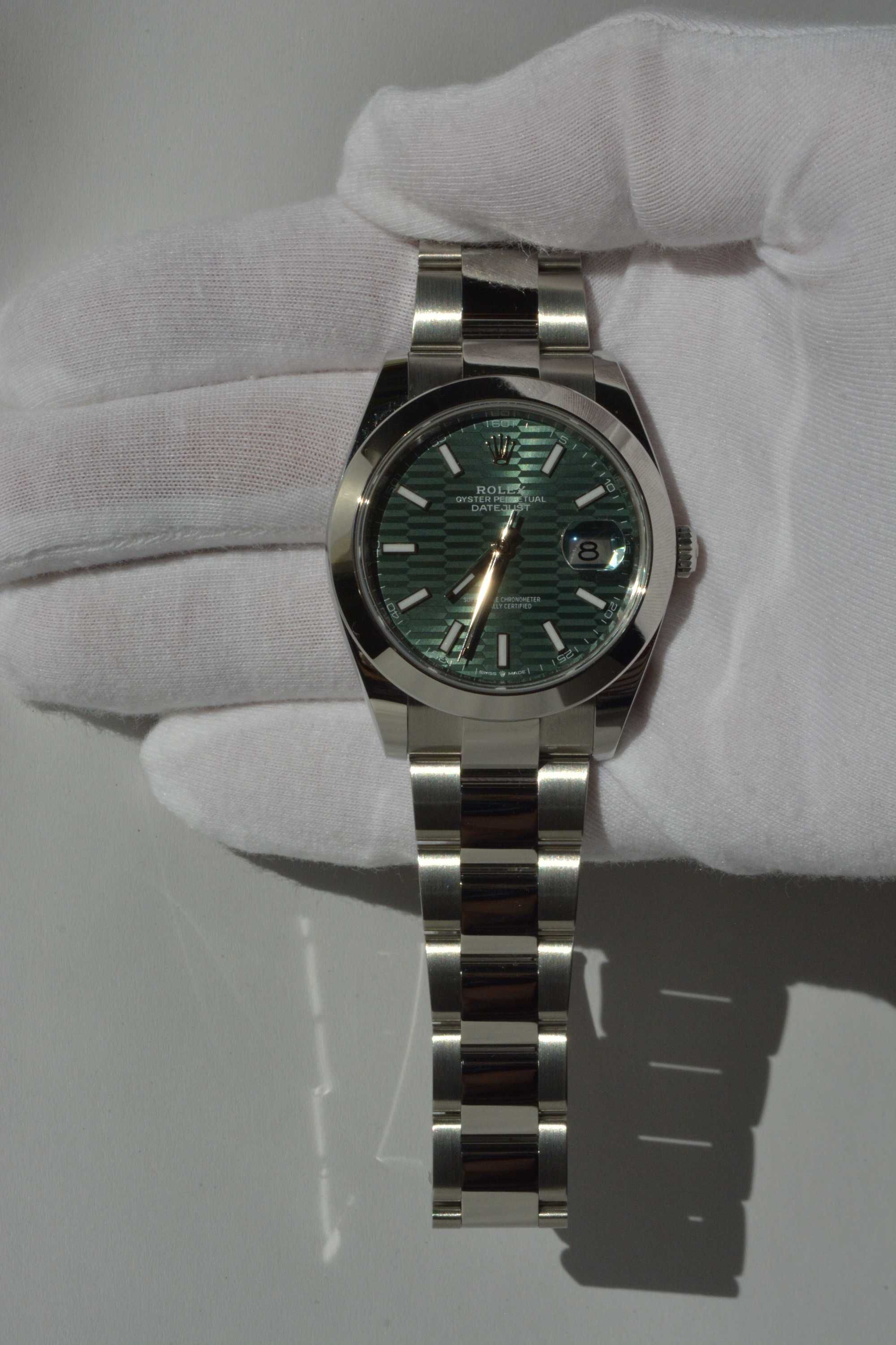 Rolex DATEJUST II 41MM zielony! 126300 nowy (08.2023), nie noszony