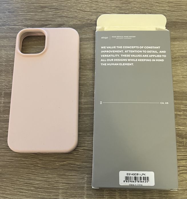 Etui na iPhone 14 Elago etui silikonowe różowe