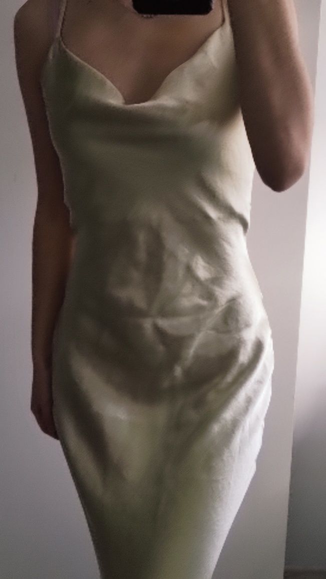 Sukienka asos M maxi wiązana z tyłu elegancka na studniówkę na wesele