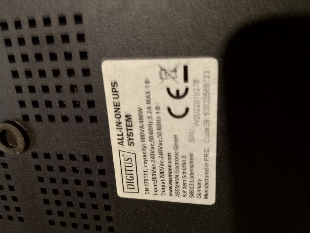 Продам ДБЖ Digitus 800va 480w