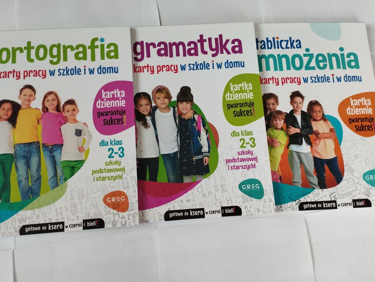 3X Karty Pracy Gramatyk Ortografia Tabliczka Mnożenia