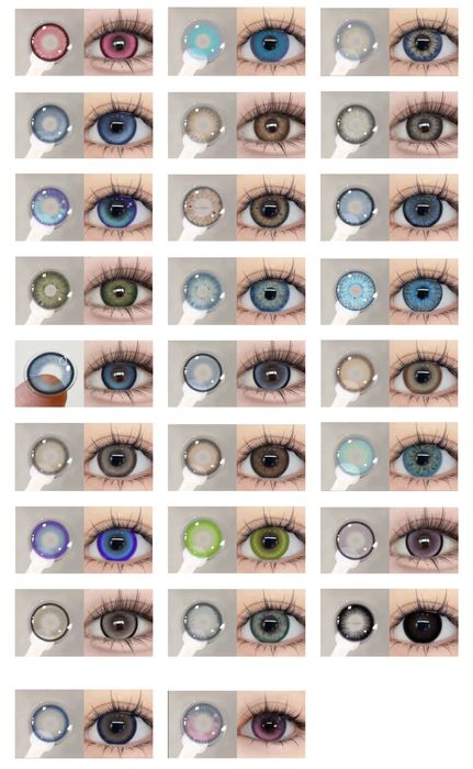 Линзы цветные для глаз