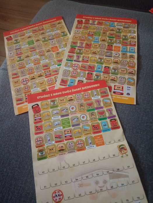 229 szt naklejek biedroniaki