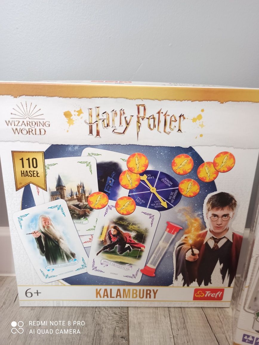 ZESTAW gier Harry POTTER labirynt kalambury boom boom Hogwart 5 sekund