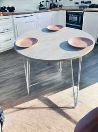 Стіл круглий обідній кухонний стіл лофт діаметр 80 см