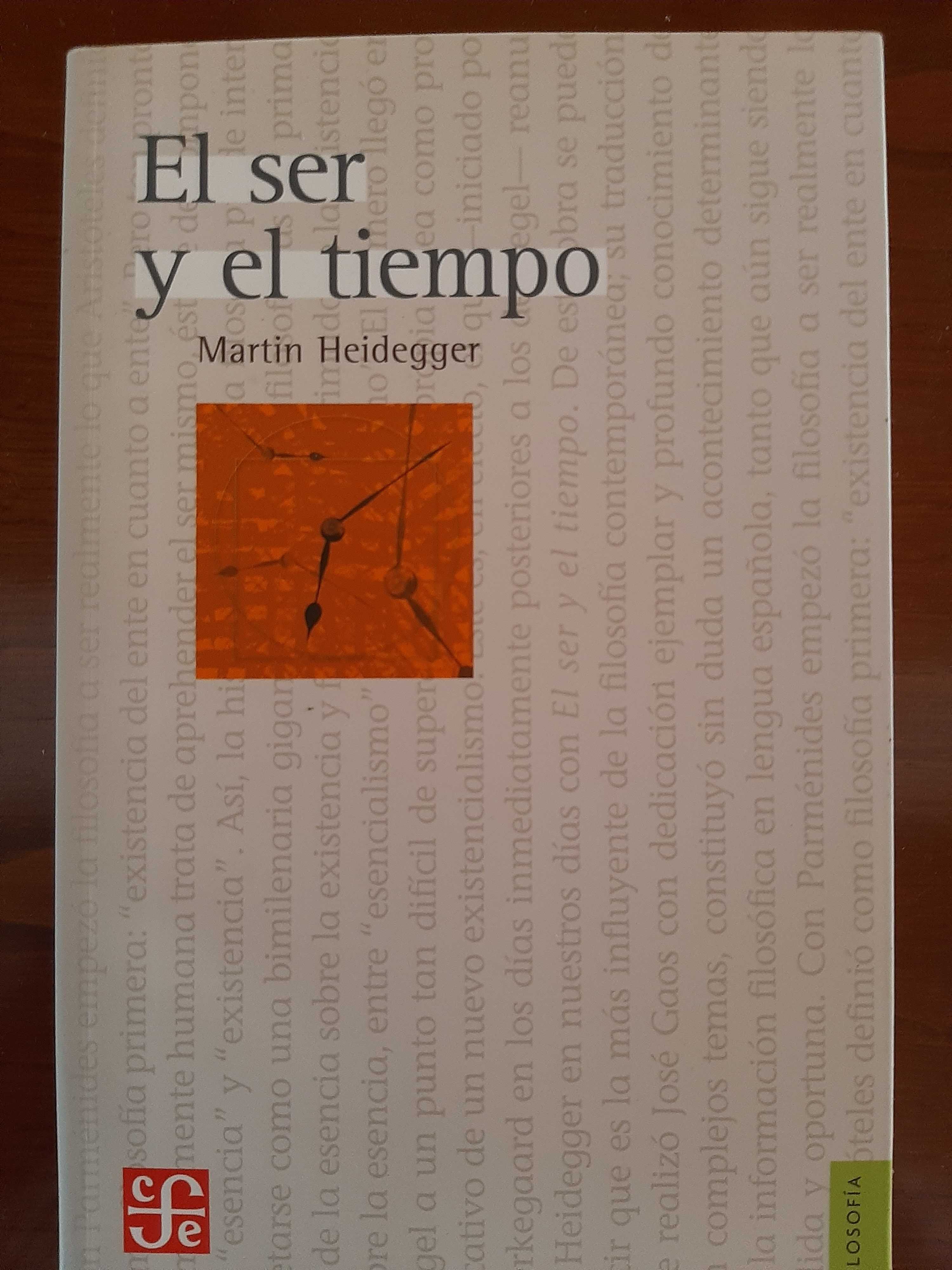 O Ser e o Tempo.