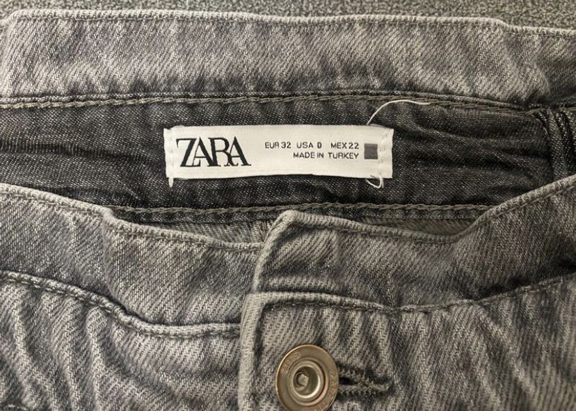 Свободные джинсы zara со сборкой z1975 , слоучи зара