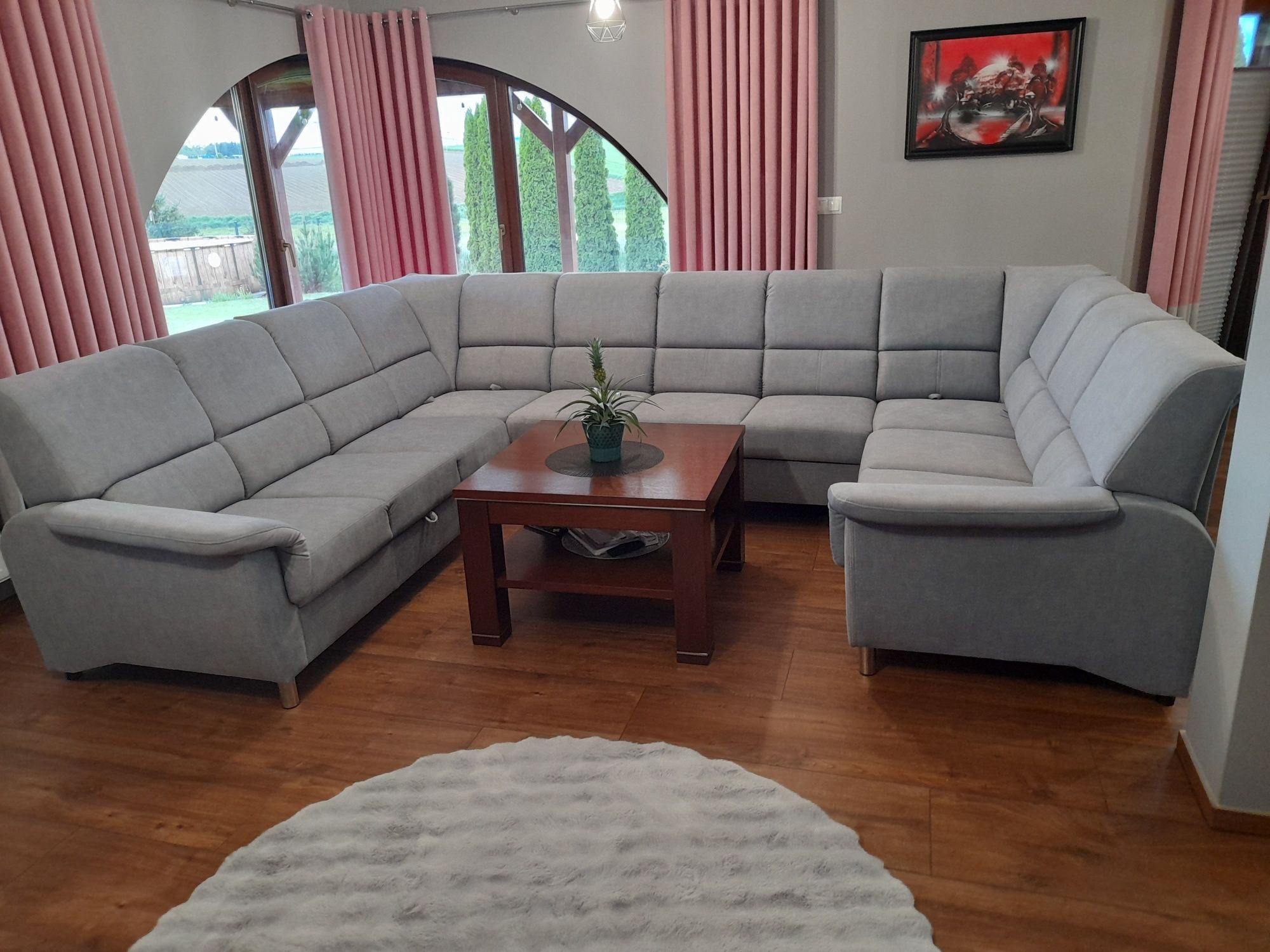 Narożnik z funkcją relax łóżka sypialnie