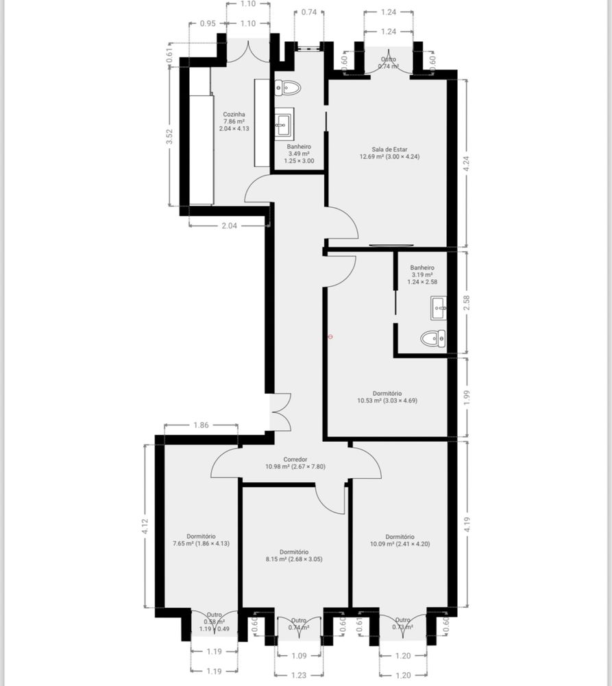 T4 com suite totalmente remodelado