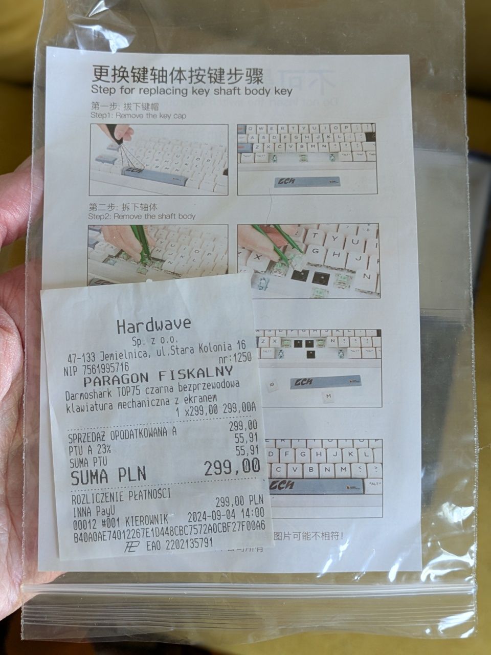 Klawiatura mechaniczna Darmoshark arhat TOP75
