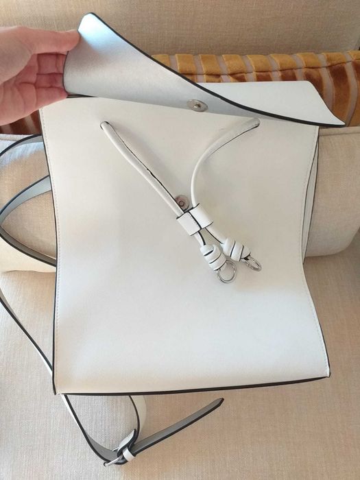 Mala Tipo Mochila Branca Zara - Como Nova