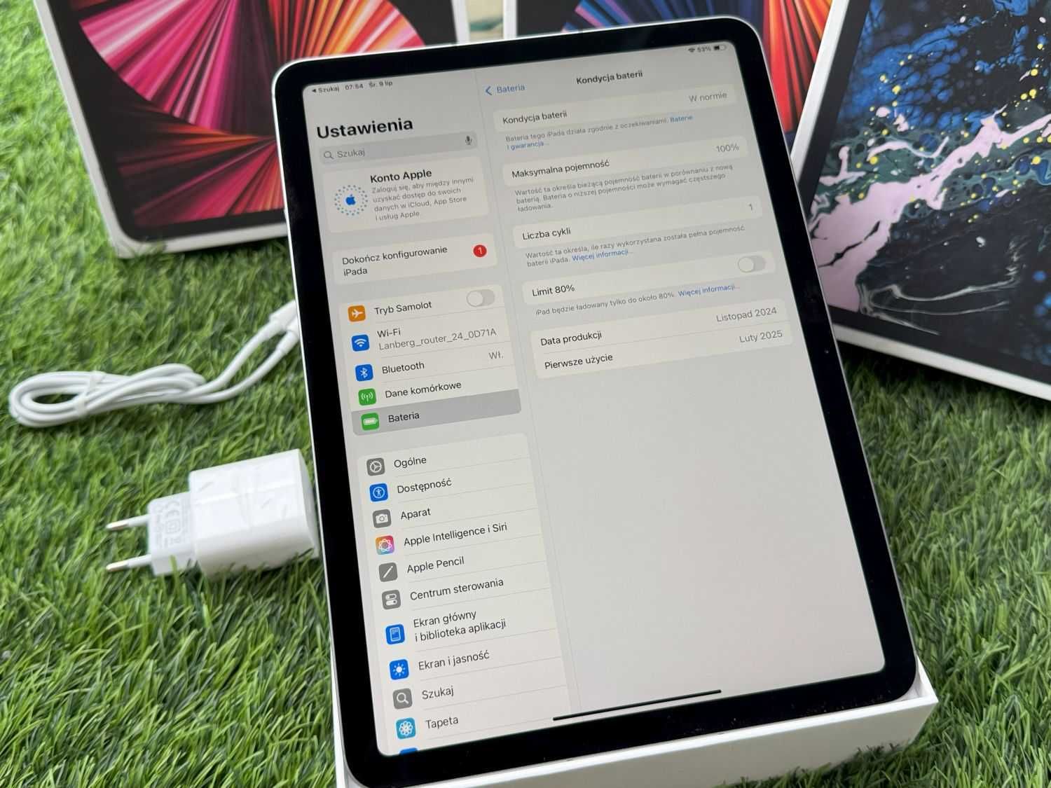 iPad Air 11" M2 6 GENERACJA 256GB WIFI Cellular LTE 5G Bat100% Gw Appl