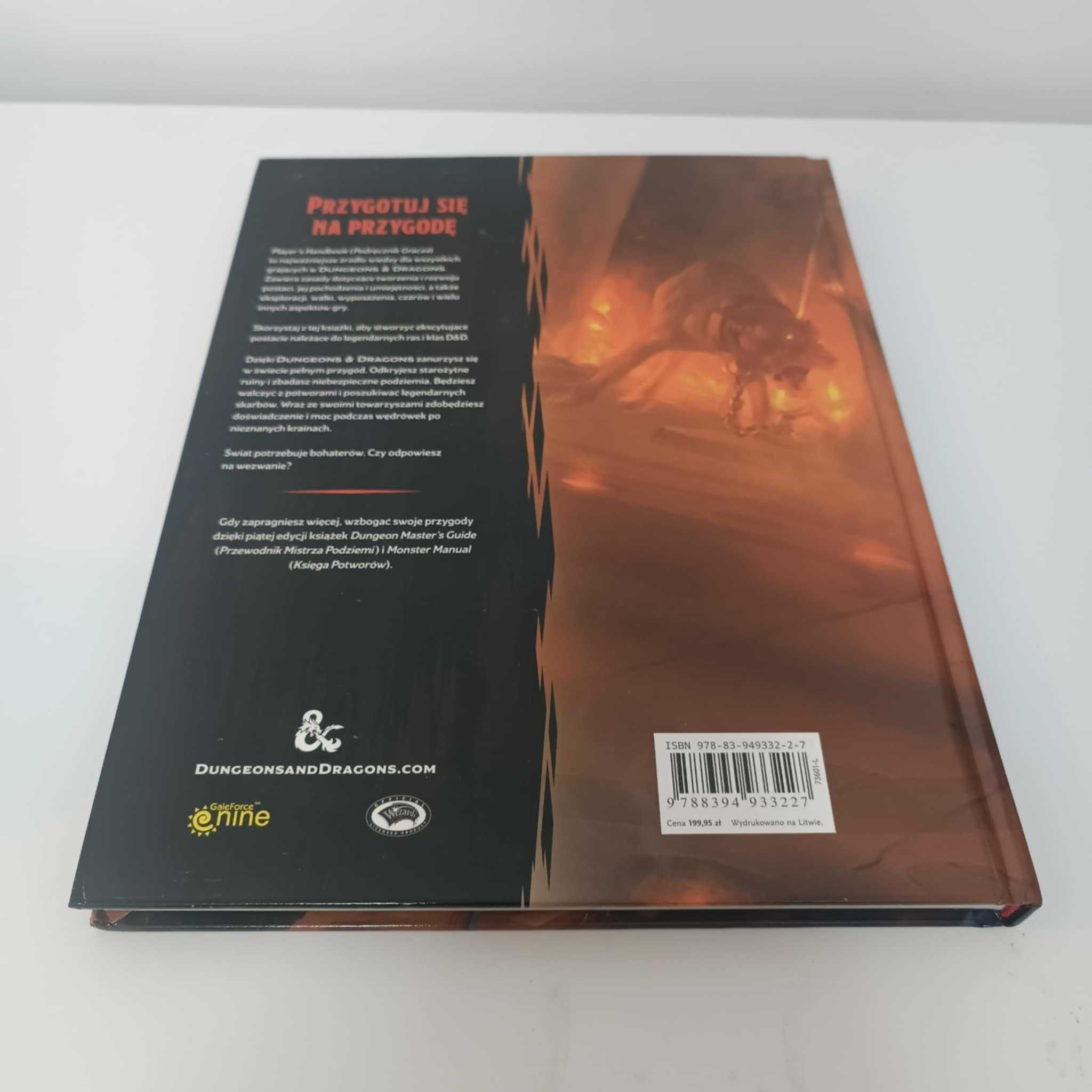 DD Podręcznik gracza Dungeons Dragons Najnowsze unikatowe wydanie