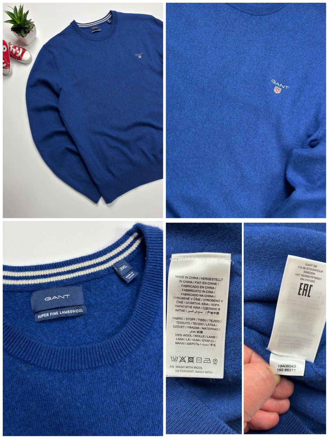 Свитер джемпер Gant wool originals оригинал size L, XL