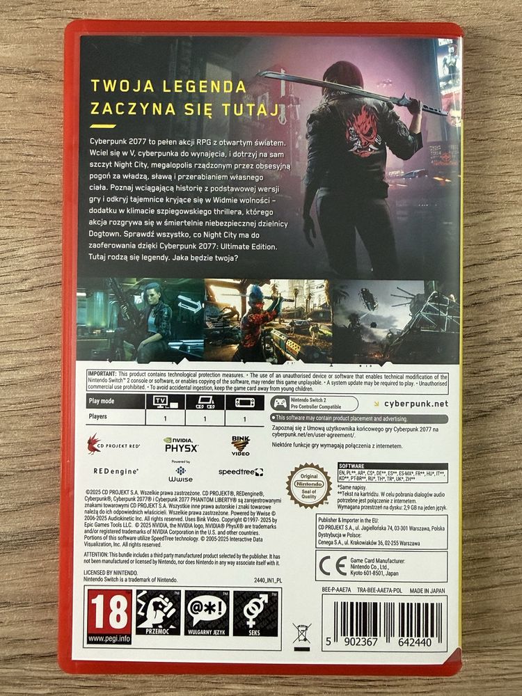 Cyberpunk 2077: Ultimate Edition – Nintendo Switch 2
