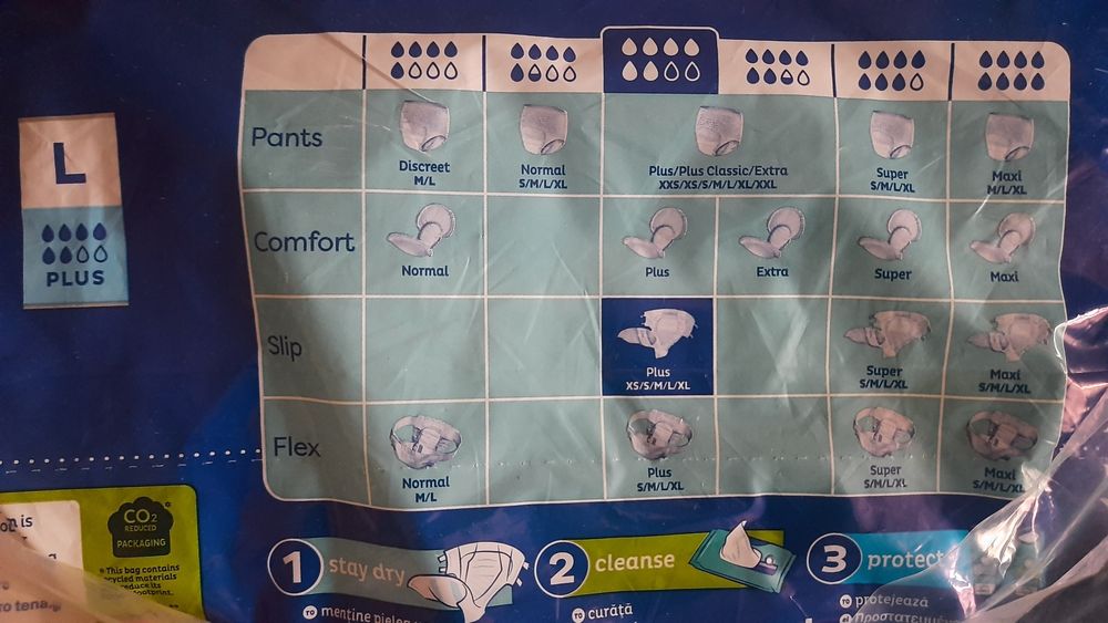 Підгузки для дорослих TENA Slip Plus, розмір L, 30 шт