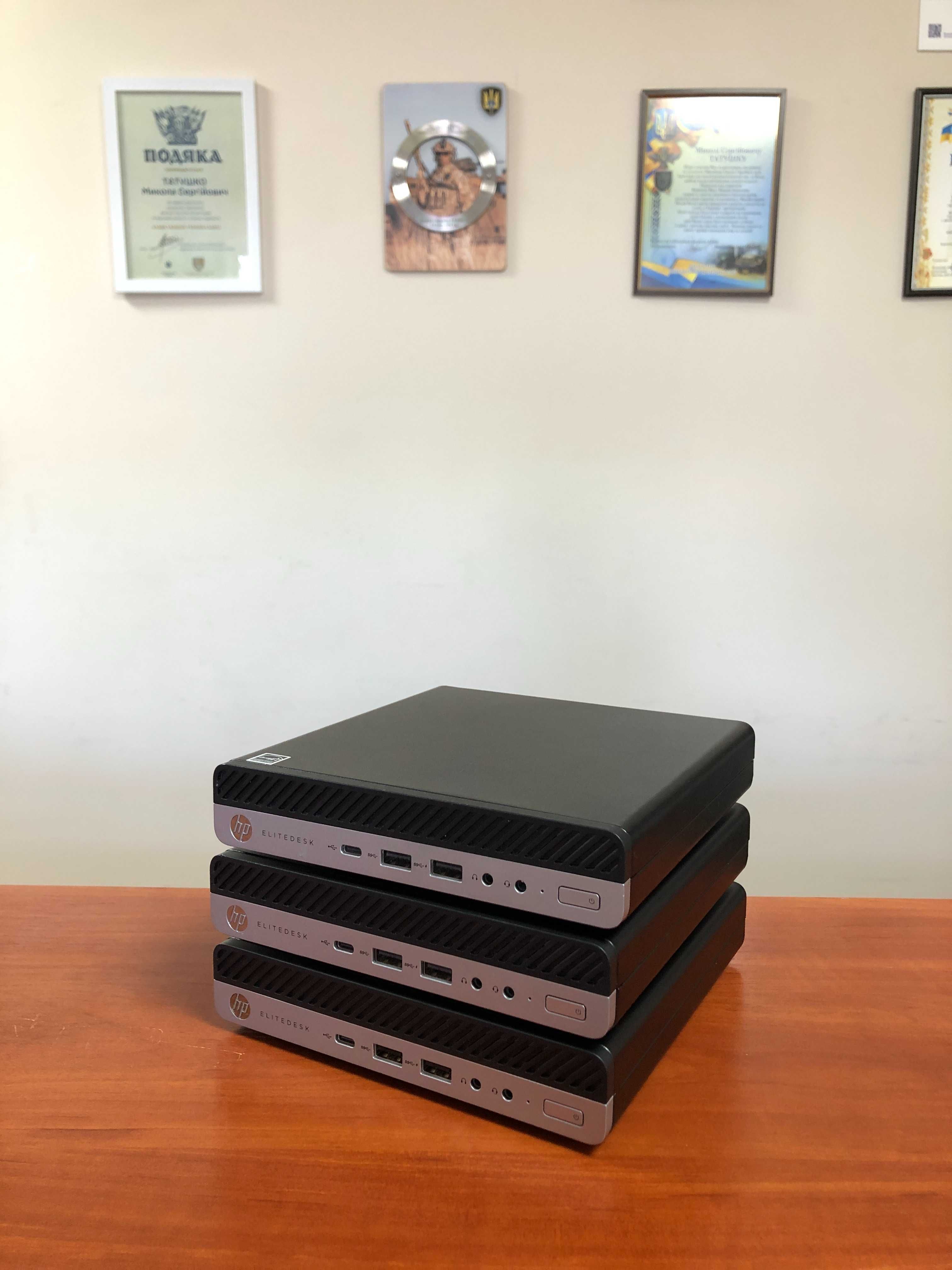 Міні-ПК HP EliteDesk 800 G4/USFF/i5-8400T/16GB DDR4/256GB M2/6 ядер