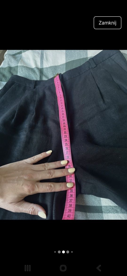 Lniane spodnie massimo dutti M