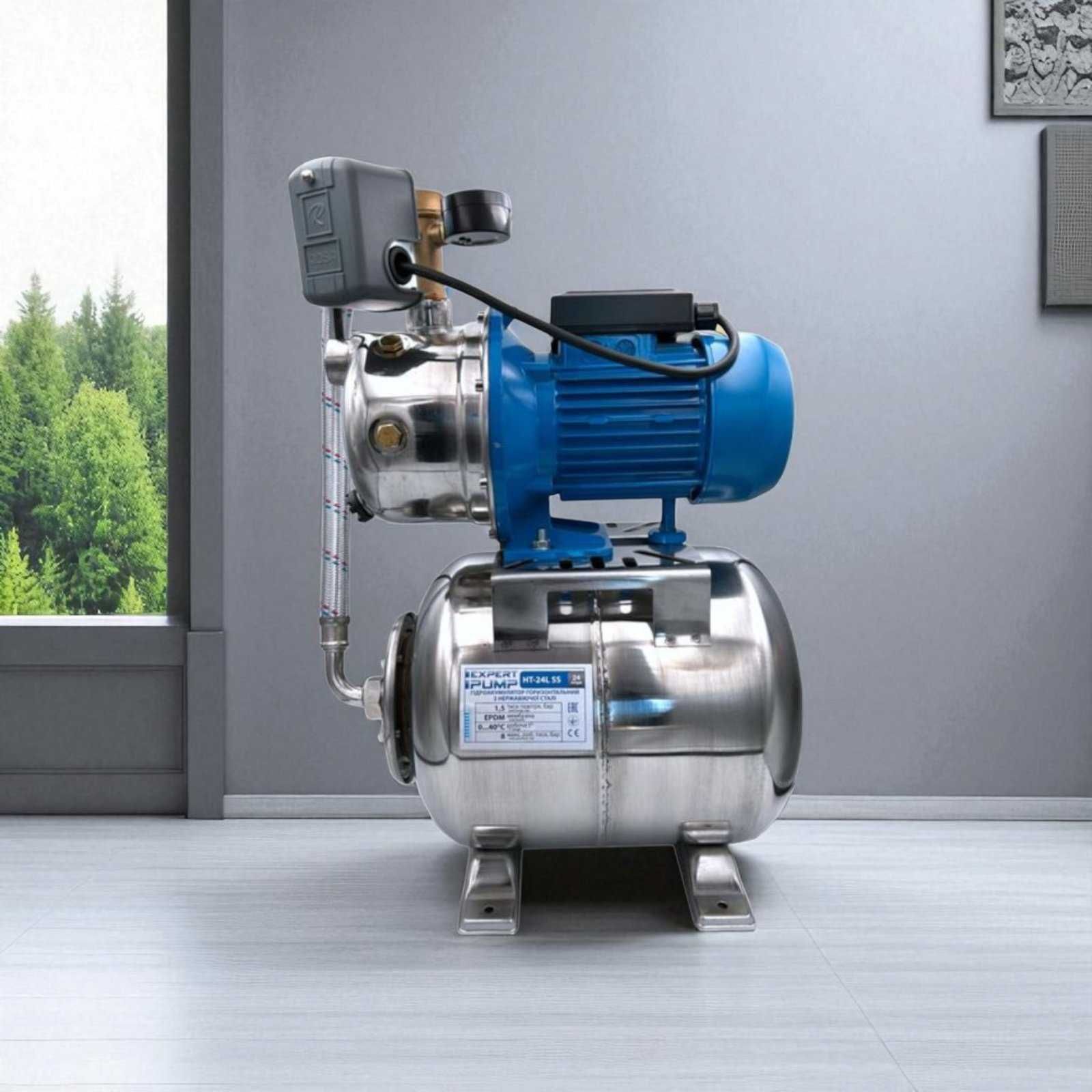 Автоматический насос JS 100/24L inox 1,1 кВт гидрофор насосная станция