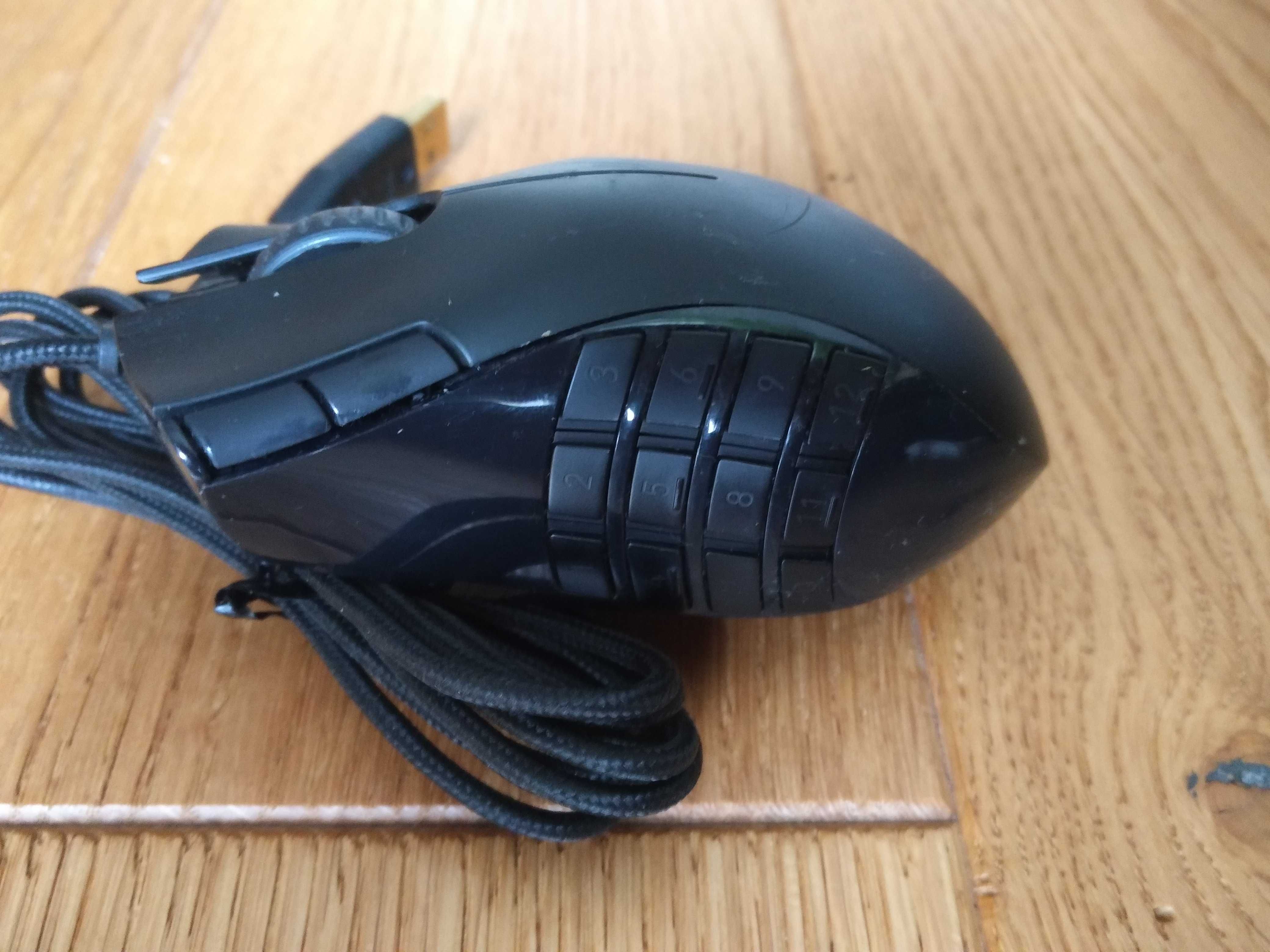 Myszka Razer Naga MMOG mysz z klawiaturą do RPG numeryczną laserowa