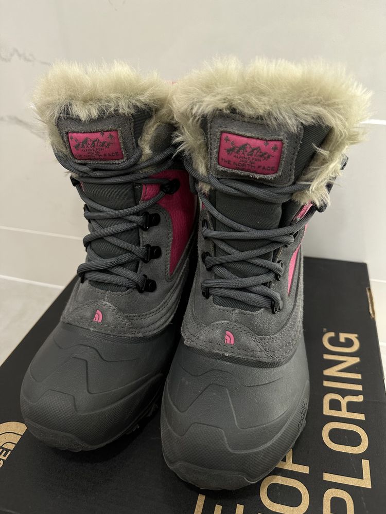 Buty zimowe śniegowce The North Face dla dziewczynki ciepłe 36