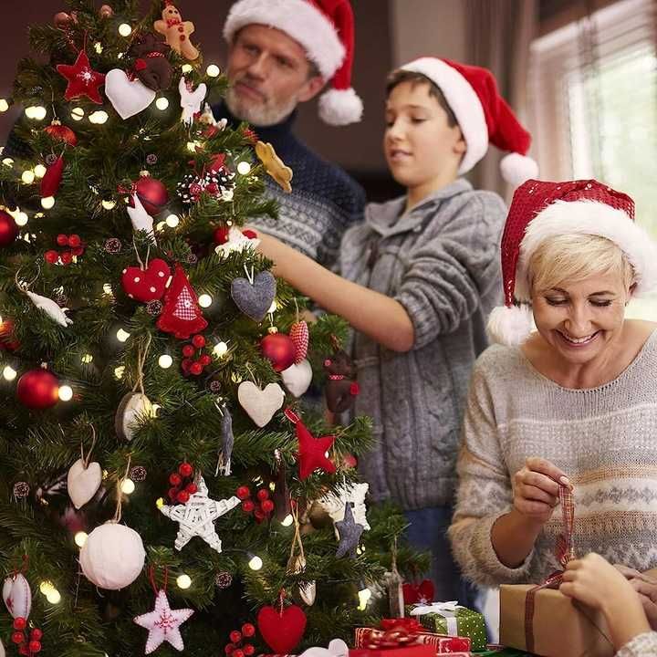 Zestaw ozdobny na Boże Narodzenie 62 sztuki Oryidr
