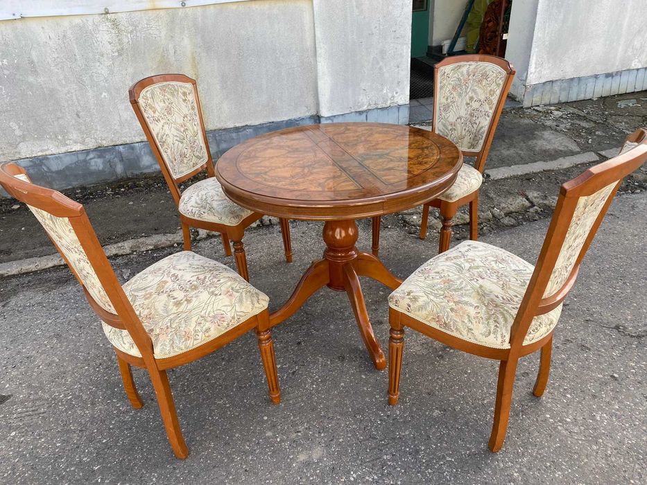 Komplet Włoski Stół rozkładany + 4 krzesła DOWÓZ DO DOMU