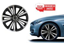 Kołpaki 15'' czarno srebrne