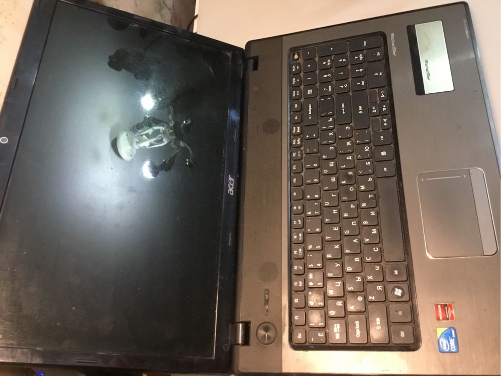 Ноутбук Acer ASPIRE 7741G на запчасти , матрица лед 17.3"