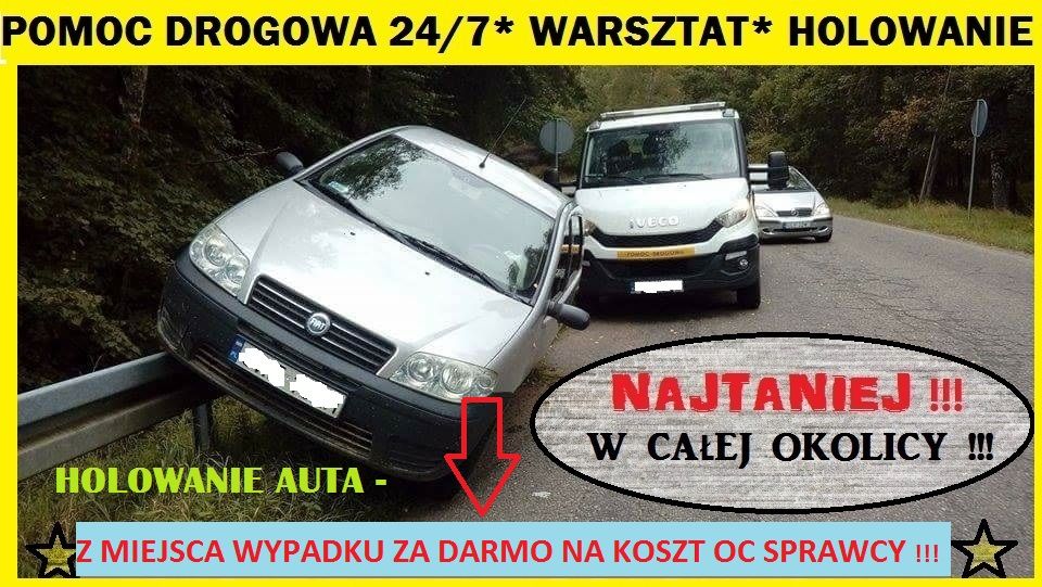 TANIO ! Pomoc Drogowa 24H &Warsztat & Holowanie z OC &Laweta& Skup Aut