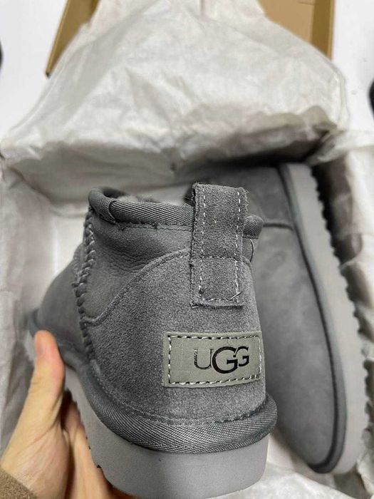 Угги/Уги/Угг/Уггі/Угі/UGG Australia Ultra Mini Grey/Ультра міні/Овчина
