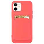 Silikonowe etui Card Case z kieszonką na kartę do iPhone 12 Pro Max -