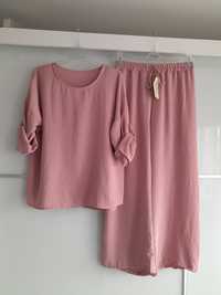 Komplet bluzka i spodnie roz uniwersalny