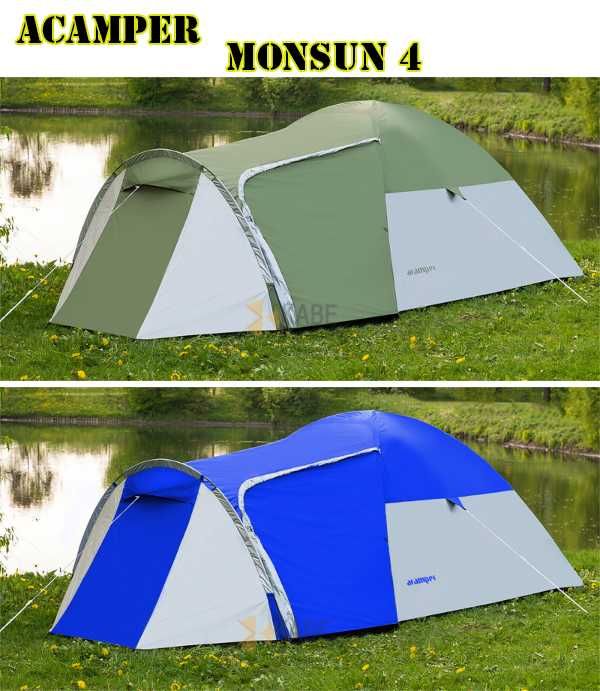 Палатка туристична Acamper Monsun 4 двошарова проклеєні шви  Намет 4х