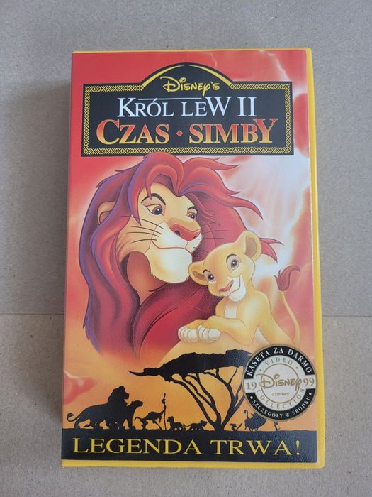 Kaseta video kultowa Disneya Król Lew II Czas Simby