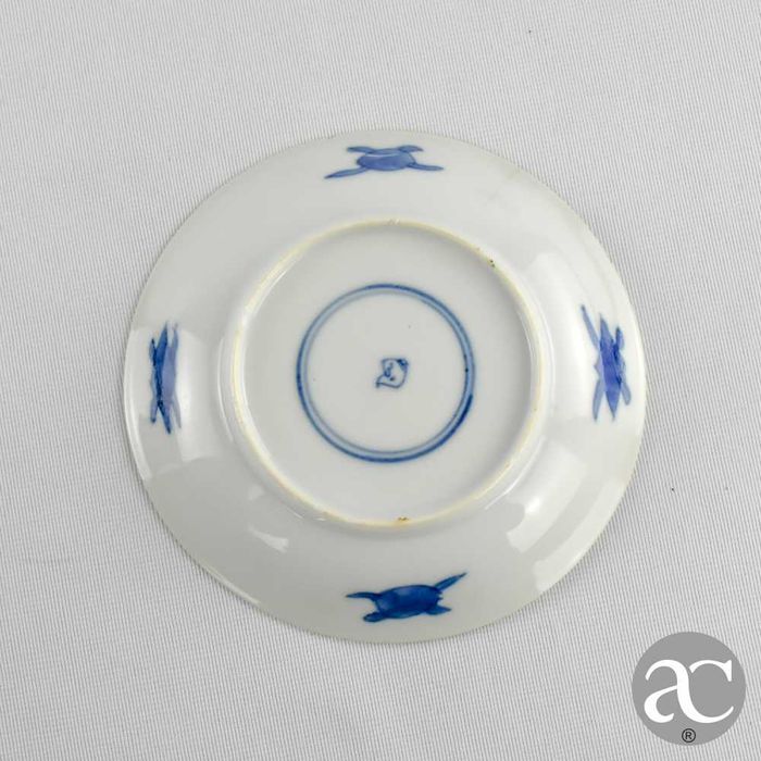Par de taças e pires porcelana Chinesa, Período Kangxi, séc. XVII