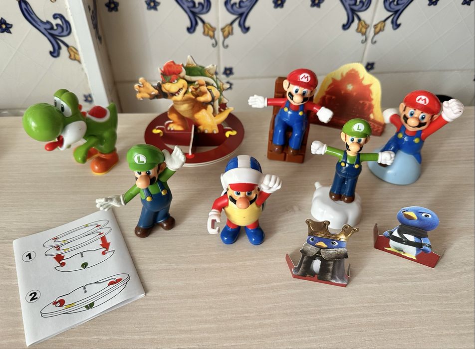Jogos nitendo bonecos Super Mario videojogos happy meal