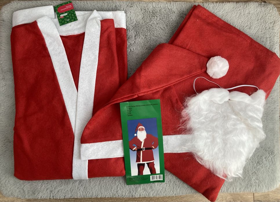 Strój Świętego Mikołaja przebranie mikołajki uniwersalny