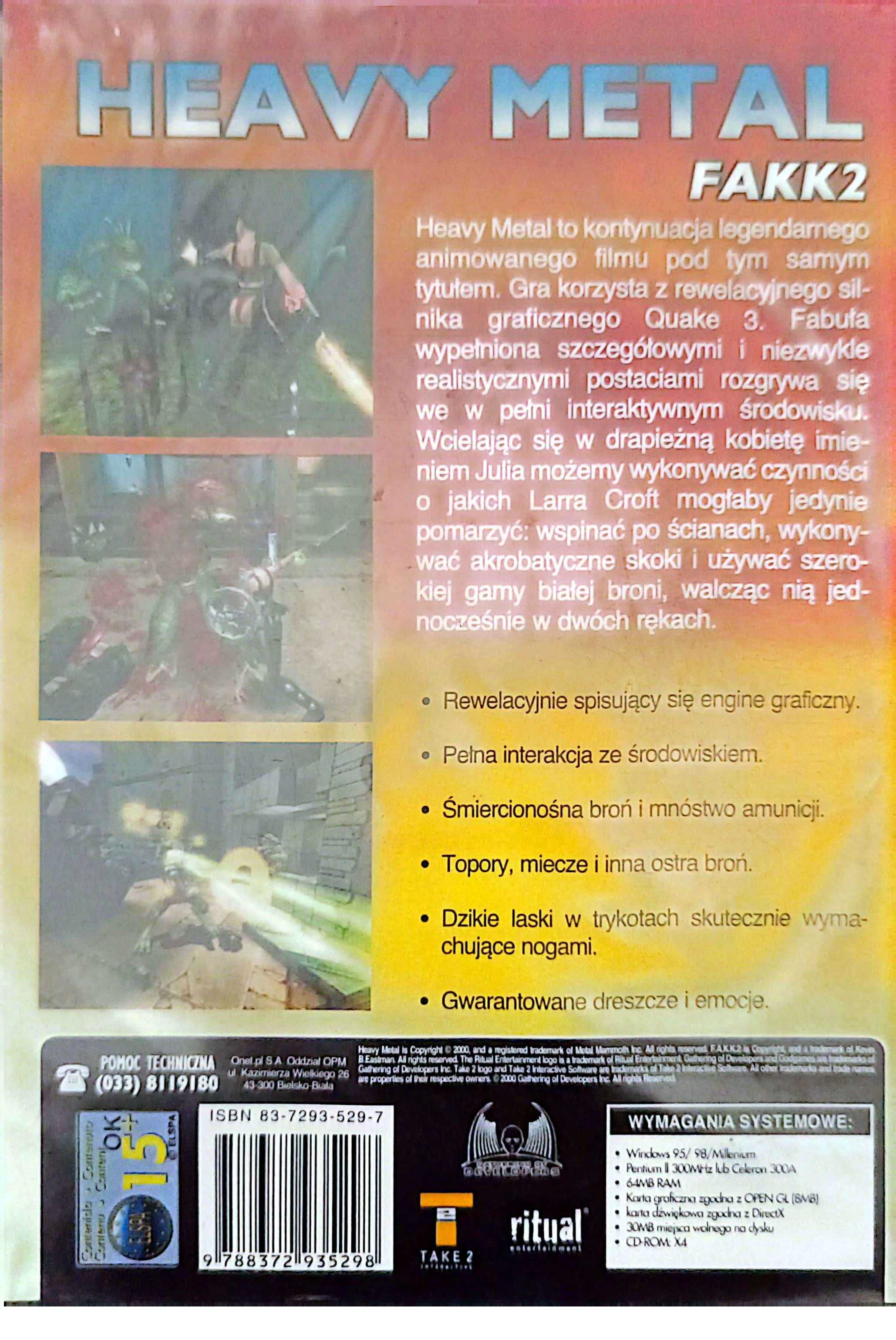 Heavy Metal F.A.K.K. 2 PC