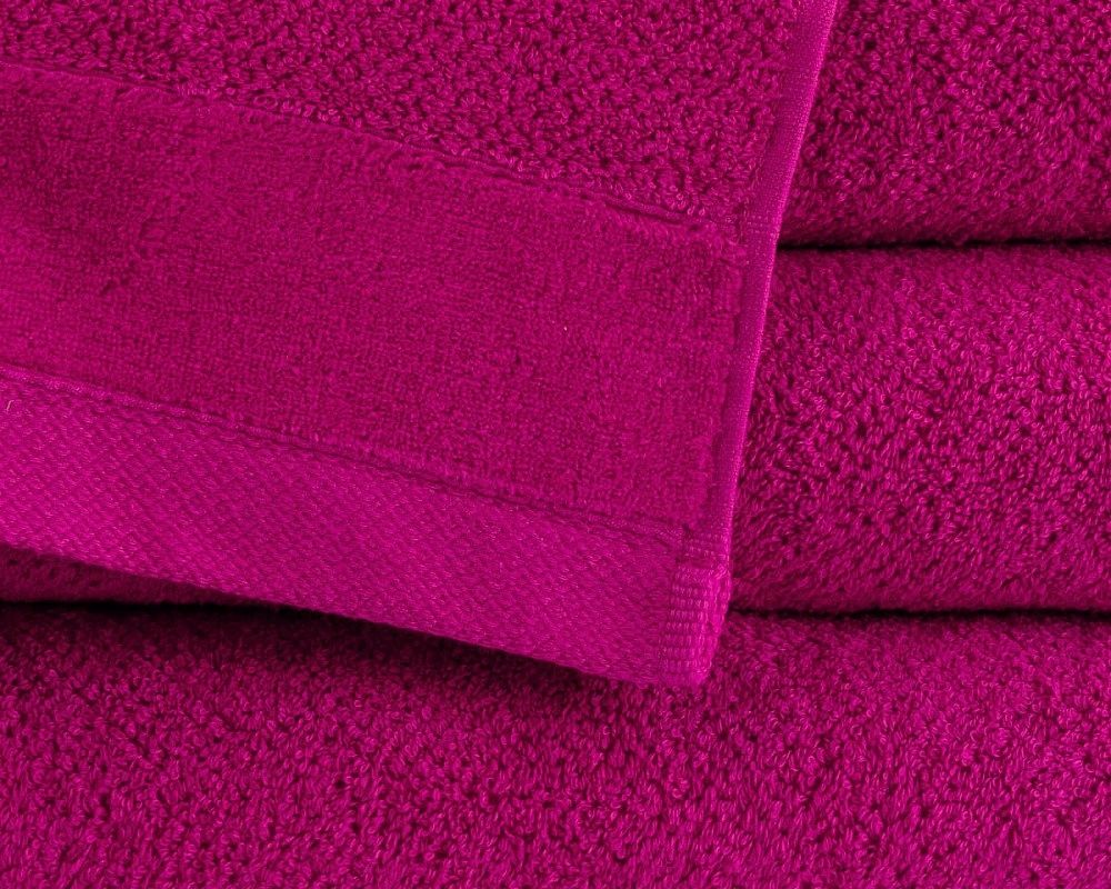 Ręcznik Vito 70x140 amarantowy frotte bawełniany