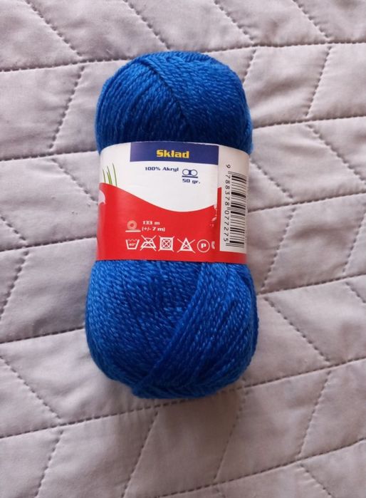 Włóczka 100% akryl modrak